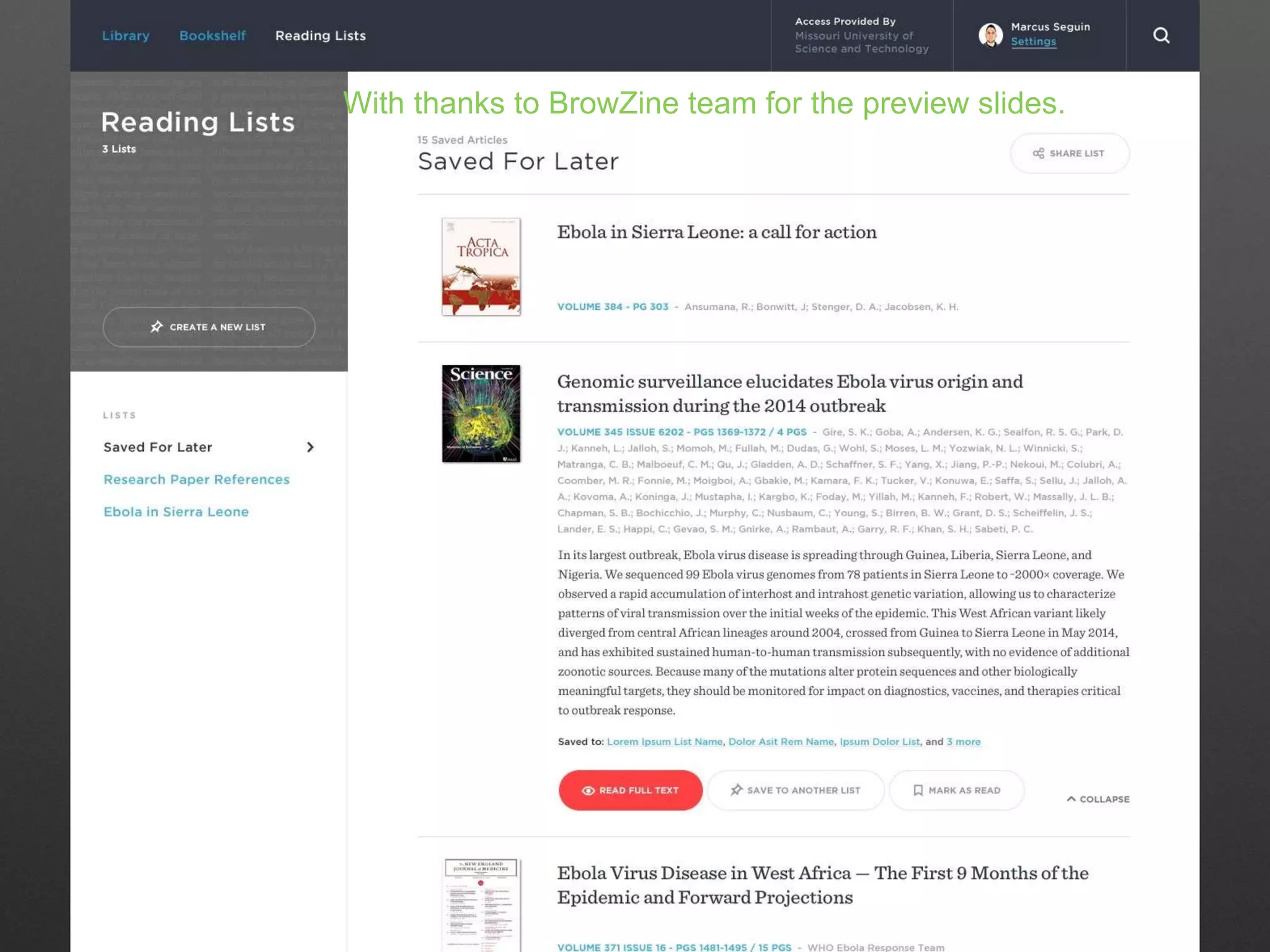 With thanks to BrowZine team for the preview slides.
 