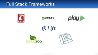 Full Stack Frameworks

© 2014 Raible Designs

33

 