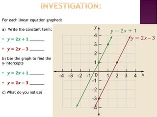 Comparing linear equations | PPTX