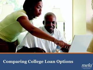 1
Celebrating 30 years of Excellence
Planning, Saving & Paying for College
Comparing College Loan Options
 