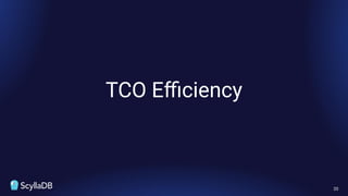 TCO Eﬃciency
20
 
