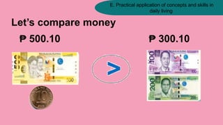 comparing money.pptx Best for lesson in math | PPTX