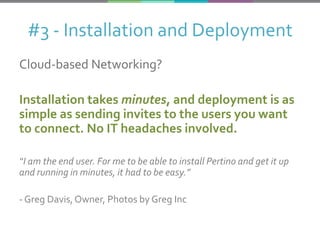 #6 - Management
Traditional VPN

Cloud Networking

Hard. Command
line interface,
anyone?

Easy. All management
is done fro...