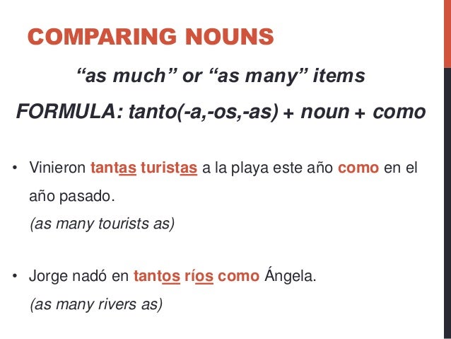 Comparing Nouns