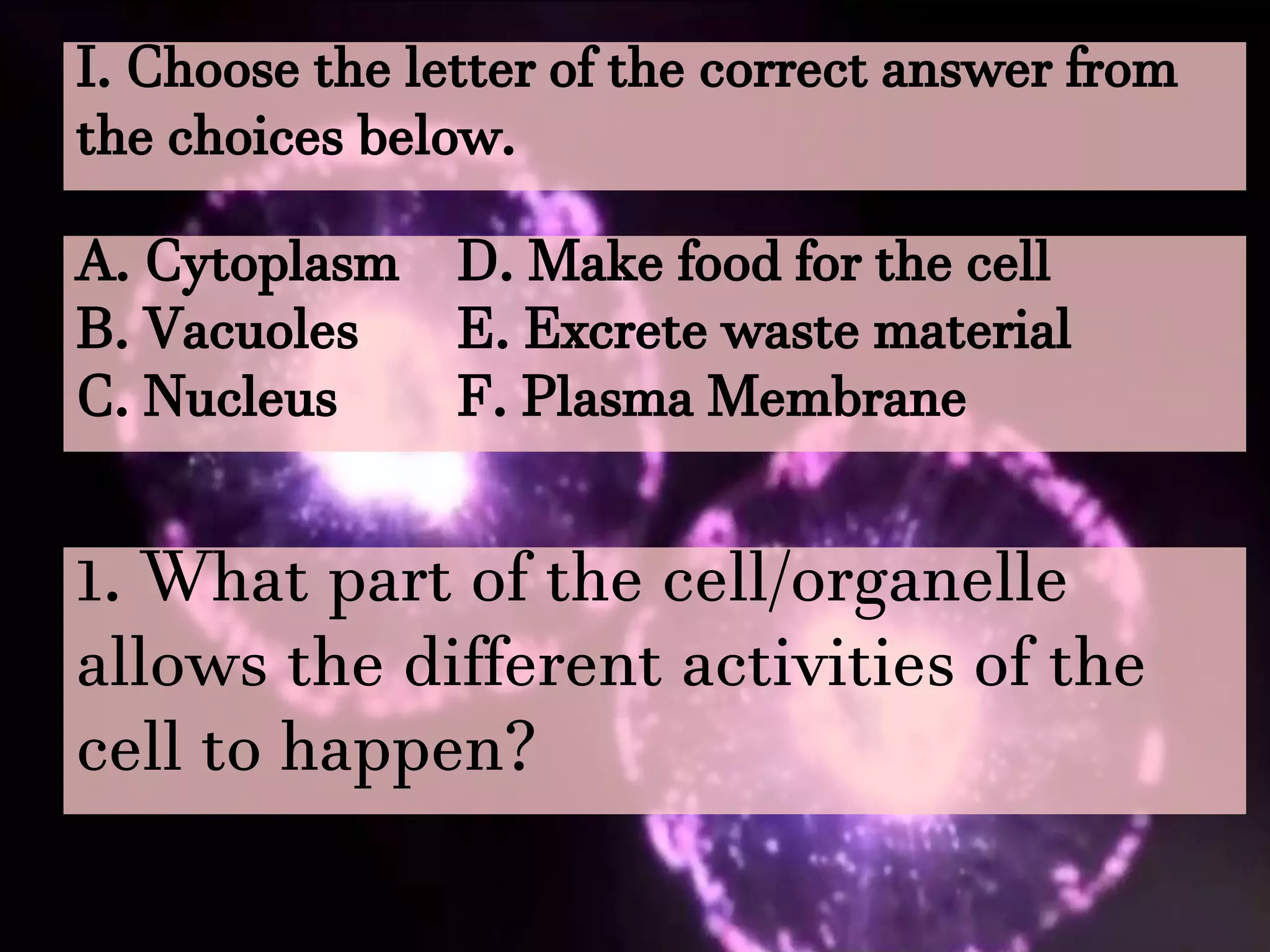 Comparing plant and animal cell | PPT