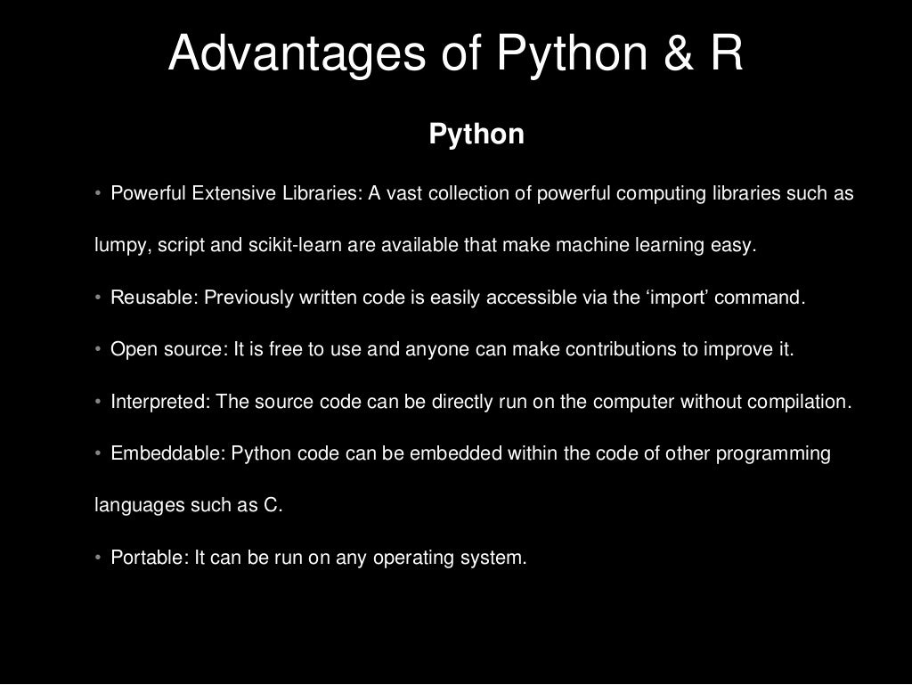 Comparing Python and R