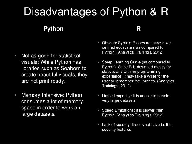 Comparing Python and R