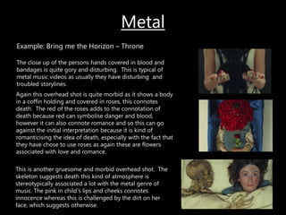 Comparing representations in music videos | PPT