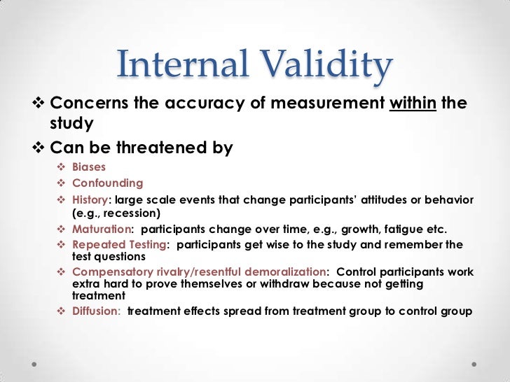 external validity in a research study