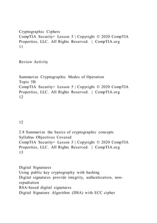 Comparing Security Roles and Security Controls Lesson 1 | DOCX