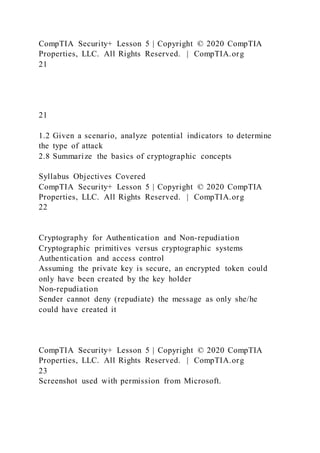 Comparing Security Roles and Security Controls Lesson 1 | DOCX