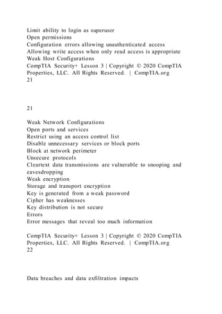 Comparing Security Roles and Security Controls Lesson 1 | DOCX