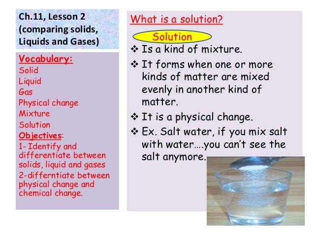 comparing solids liquids and gases g3 solids and liqids