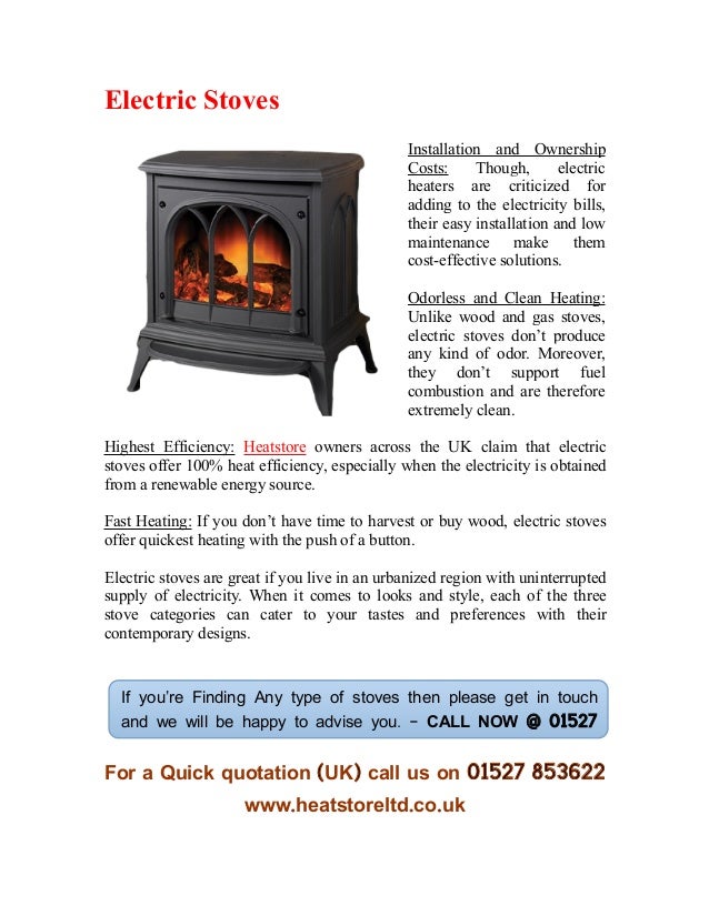Comparing the Advantages of Wood, Gas & Electric Stoves