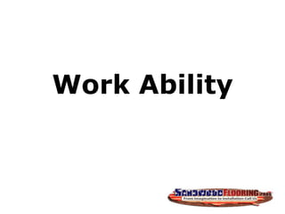 Work Ability
 