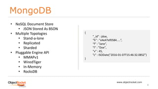 MongoDB: Comparing WiredTiger In-Memory Engine to Redis | PPT