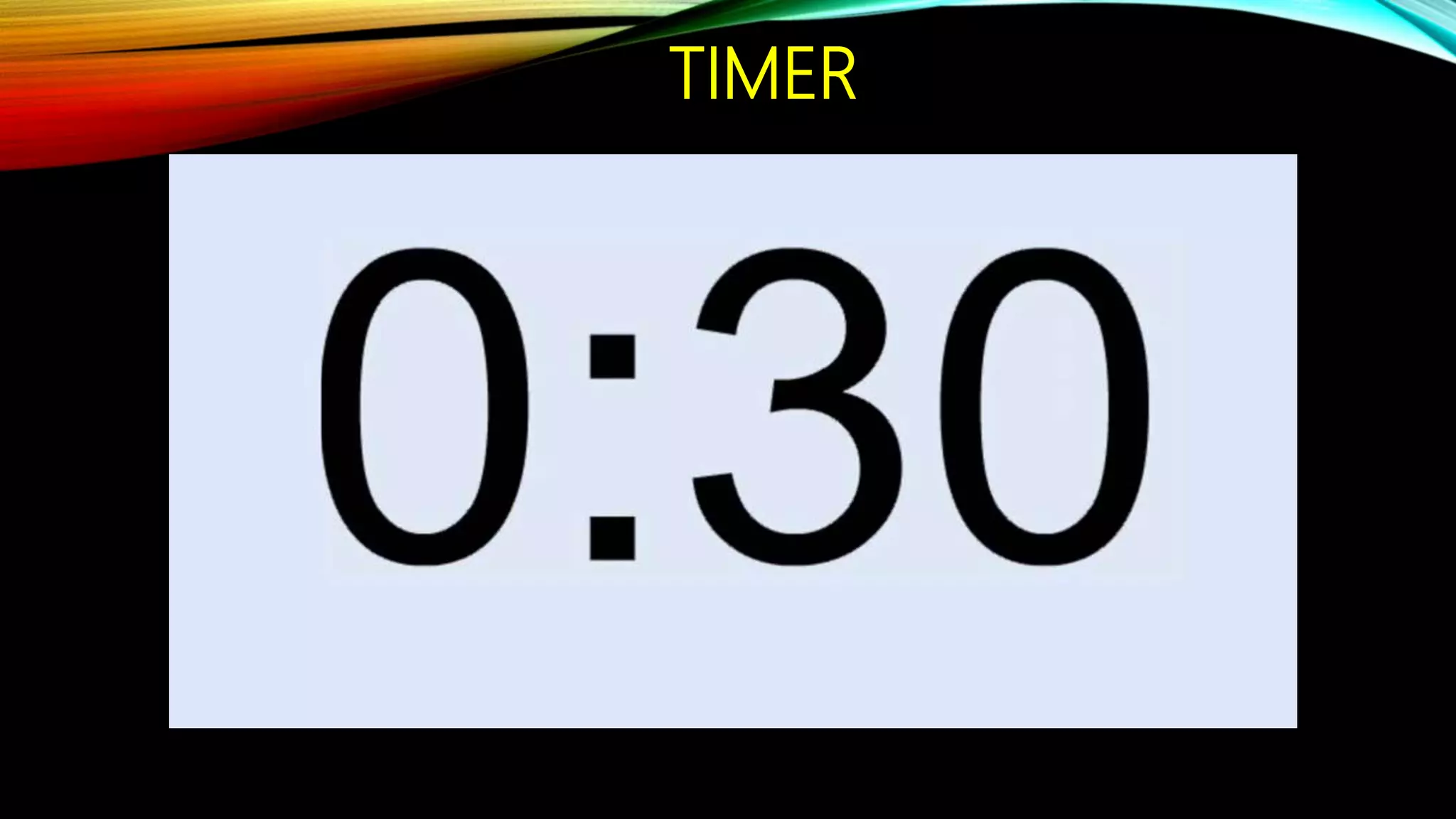 TIMER
 