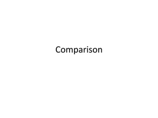 Comparison
 