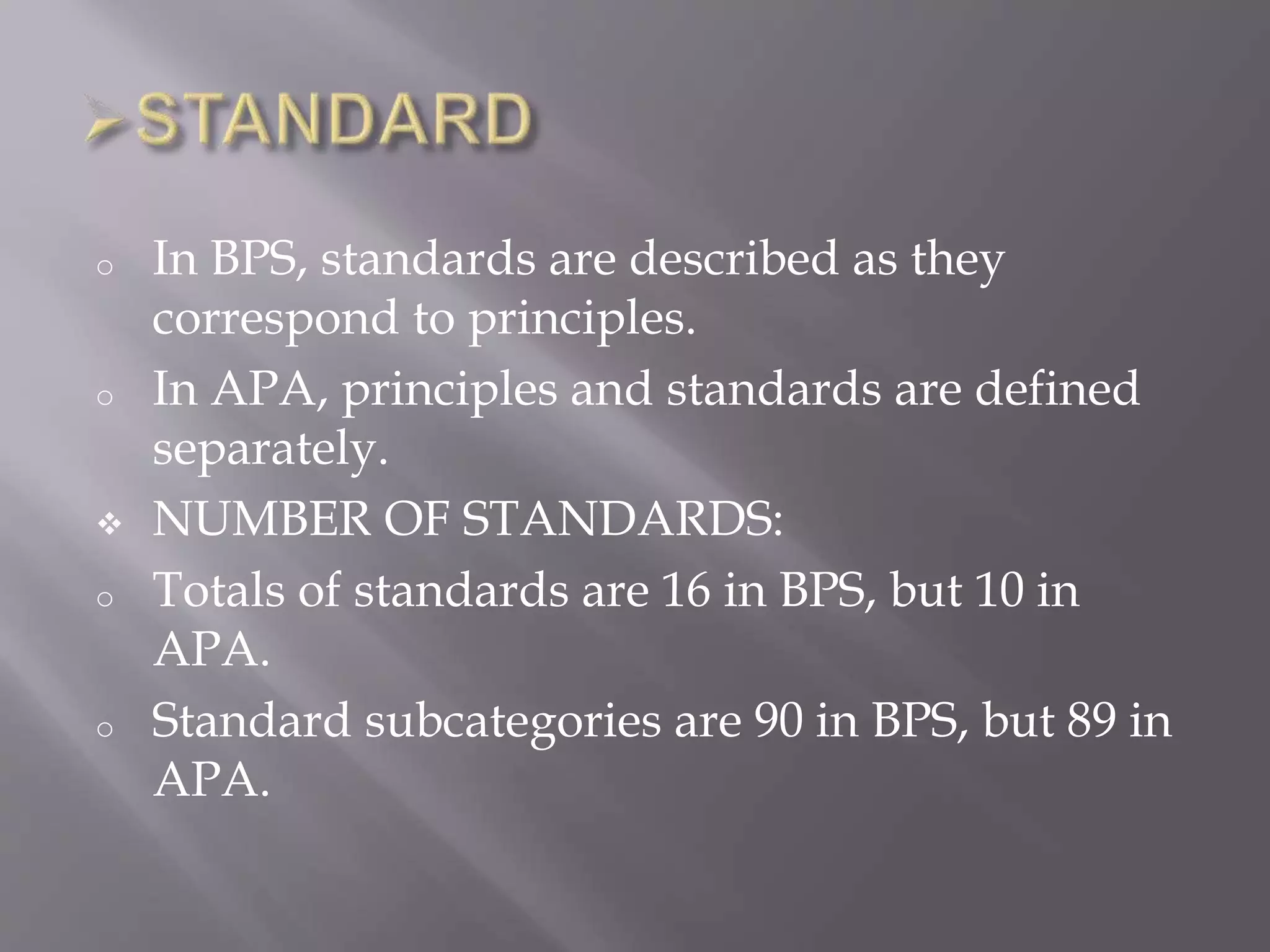 Comparision between bps and apa ethical guidelines 1 | PPTX