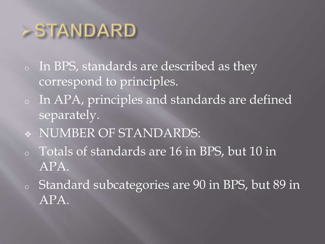 Comparision between bps and apa ethical guidelines 1 | PPTX