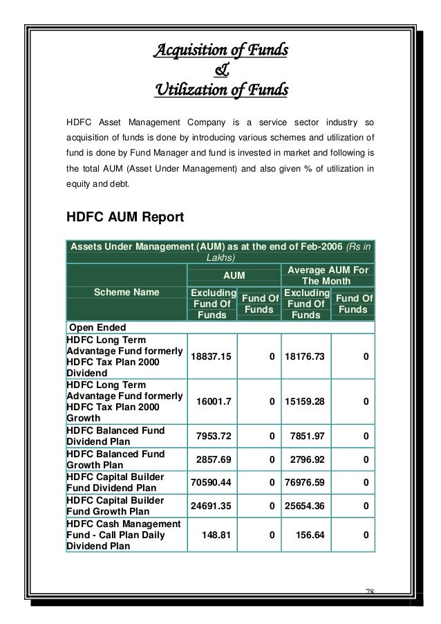 Comparision of hdfc equity schemes with competitor’s equity schemes