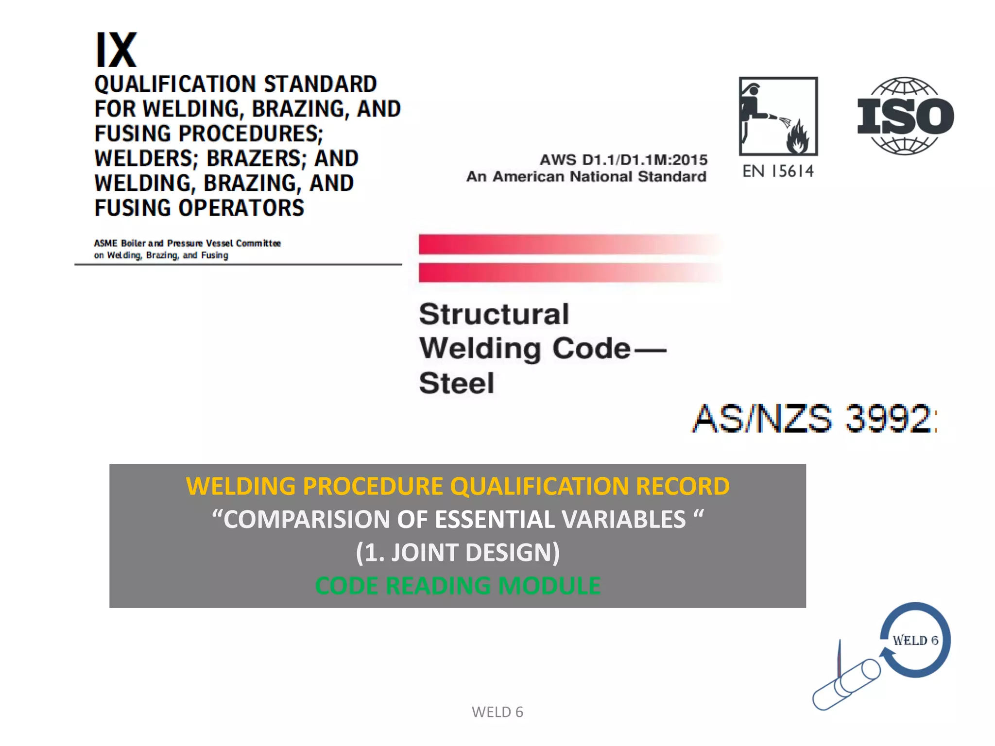 Comparision of Welding Procedure Qualification Records essential