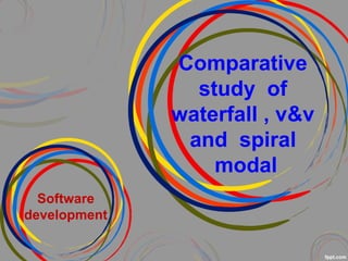 Comparative
study of
waterfall , v&v
and spiral
modal
Software
development
 