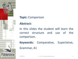 Comparison Abstract Comparison | PPTX