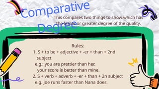 Comparison degree explanation degree of comparison | PPTX