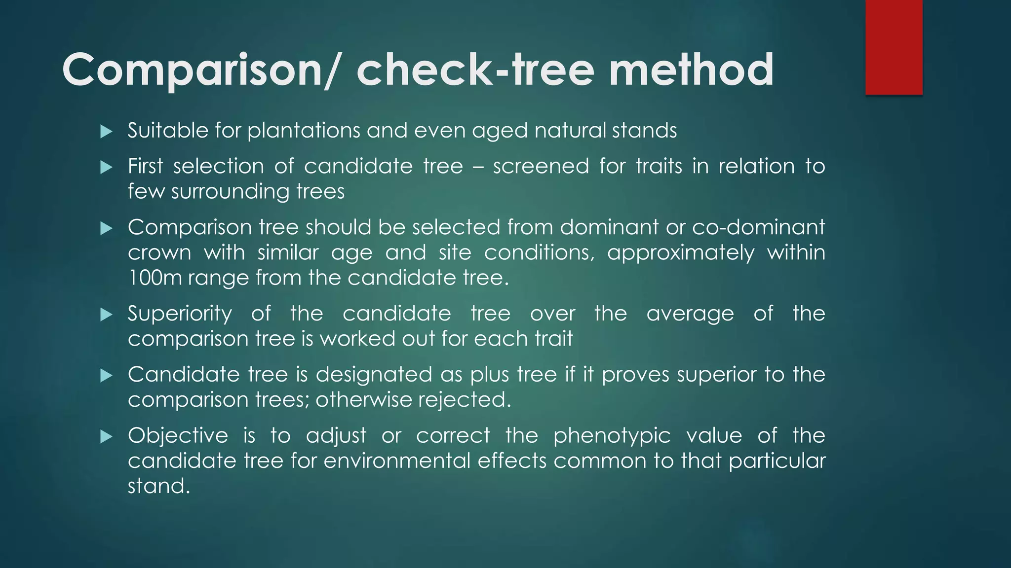 Comparison tree method of selection | PPTX