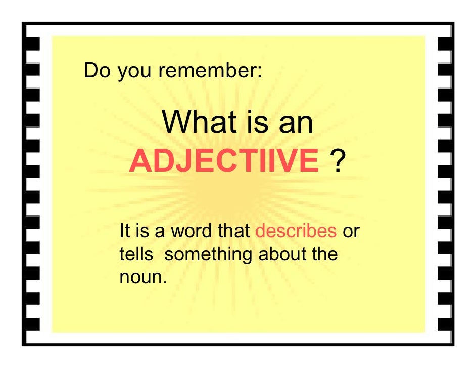 Comparison adjectives 001