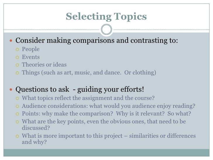 compare and contrast essay about music