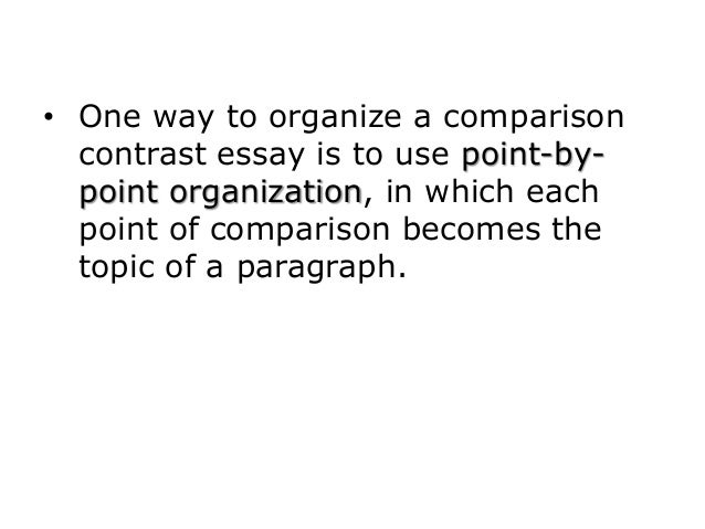 5 paragraph compare contrast essay format