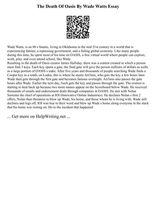 Comparison And Contrast Essay Examples Block Method. Overview | PDF