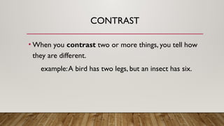 comparison and contrast g5 powerpoint presentation | PPTX