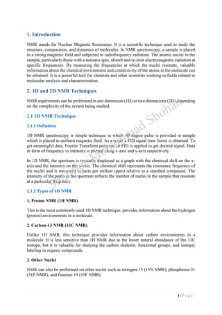 Comparison Between 1D and 2D NMR Techniques.pdf