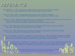 Comparison between mammogram and mri in detecting breast cancer | PPT