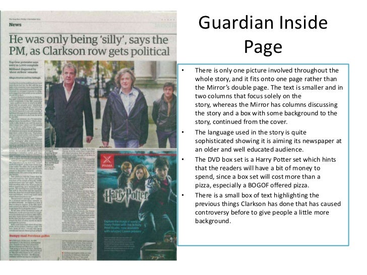 Comparison between mirror and guardian