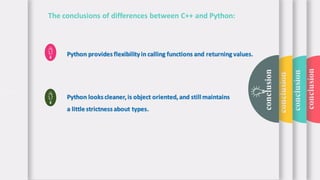 Comparison between python and c++ | PDF | Programming Languages | Computing
