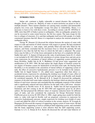 Comparison between static and dynamic analysis of elevated water tank 2 ...