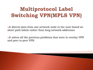 Traditional Vpn Problem Comparison between traditional vpn and mpls vpn | PPTX