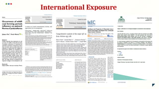 International Exposure
 