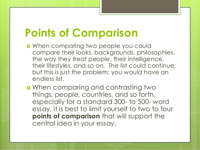 Compare two essays
