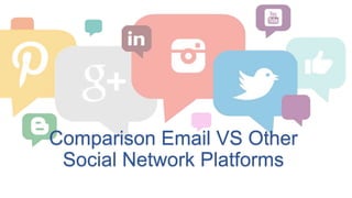 Comparison Email VS Other
Social Network Platforms
 