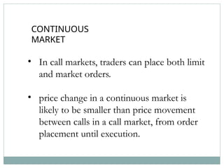 Continuous Markets Comparison Between Financial Markets.pptx