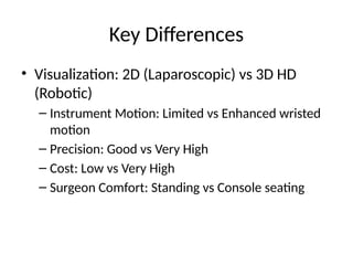 Comprehensive Comparison of Laparoscopic and Robotic Surgery Techniques ...