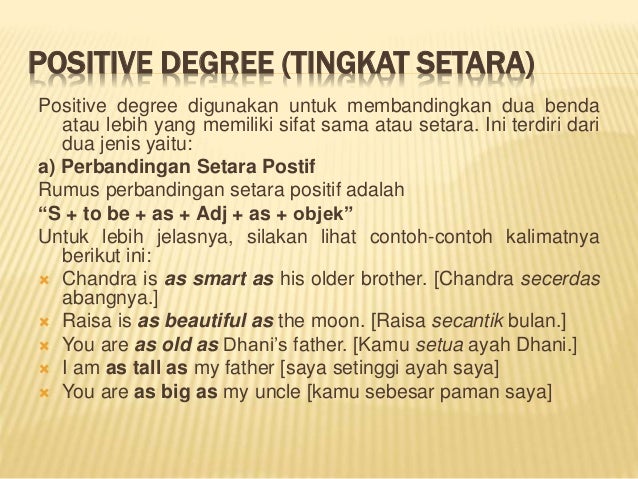 Comparison Of Adjectives