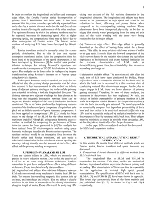 Comparison of analytical methods of analysing linear induction motors | PDF