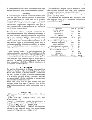 Comparison of analytical methods of analysing linear induction motors | PDF