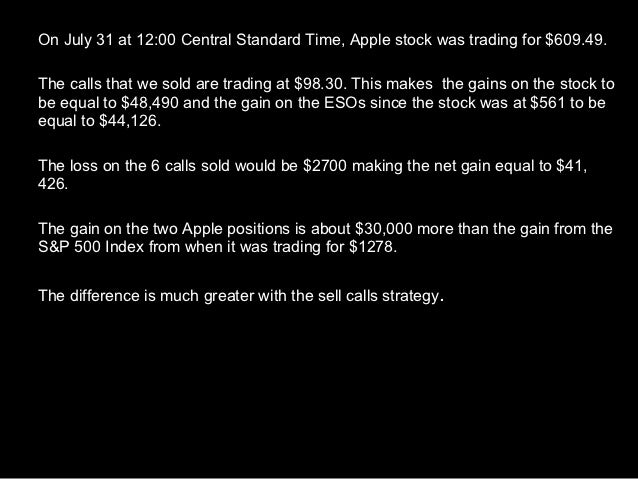 Employee stock options strategies